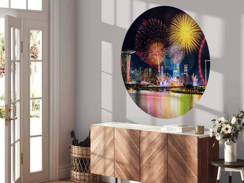 Vuurwerkshow in Singapore