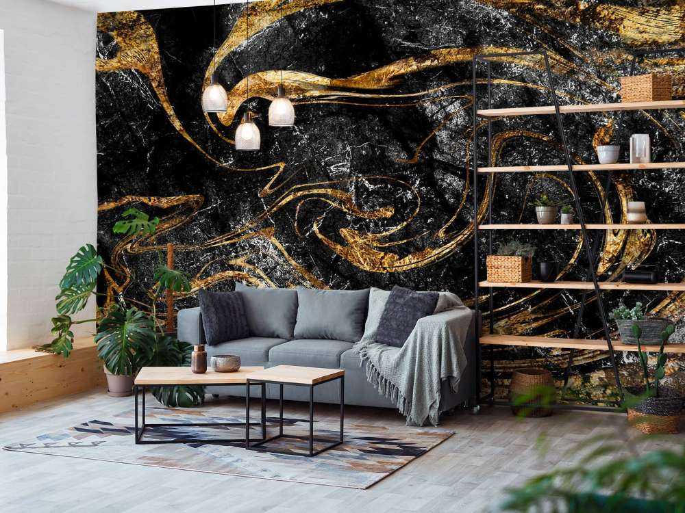 Verfmengsel met gouden verf