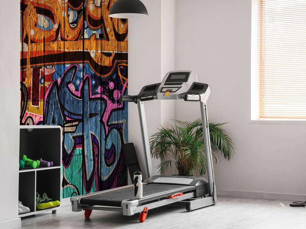 Graffiti met letters op hout