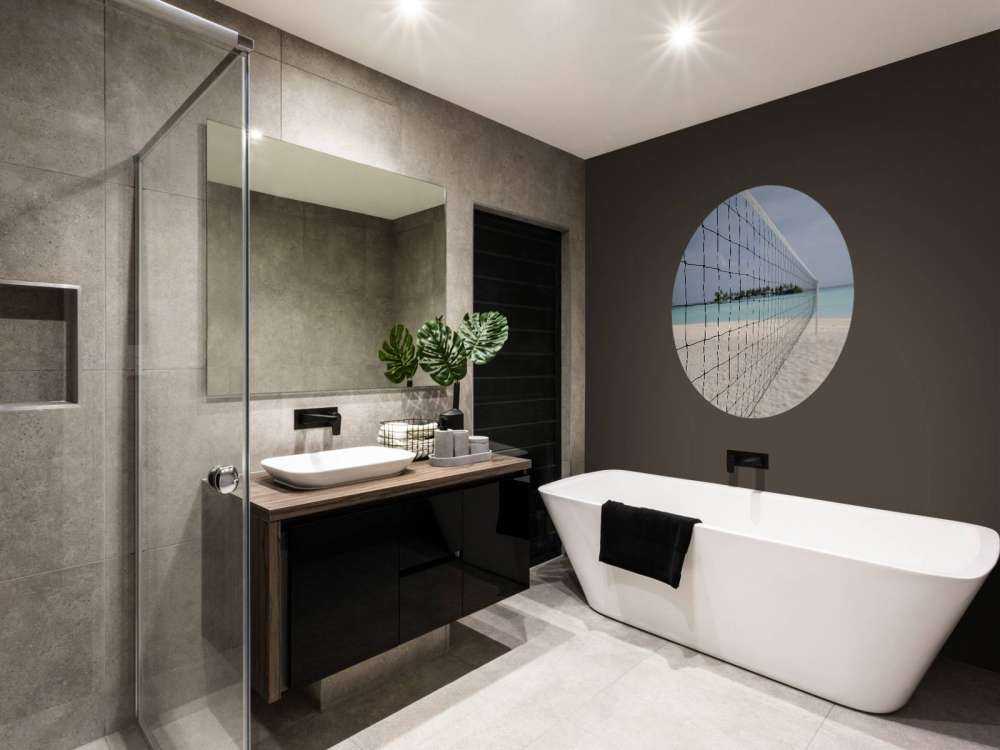 Volleybalnet op een Tropisch strand