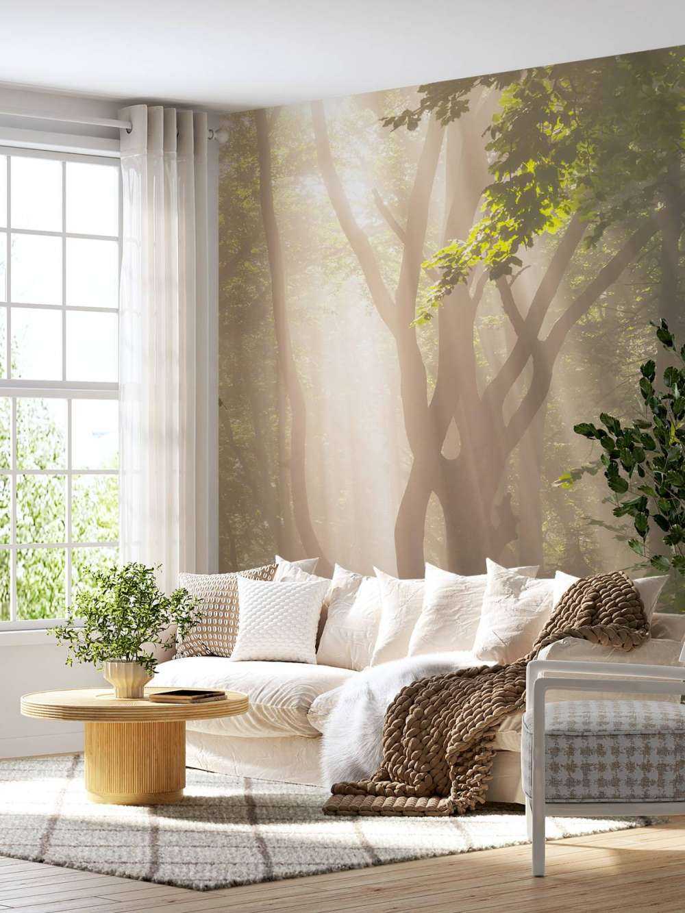 Kronkelende boom in het bos