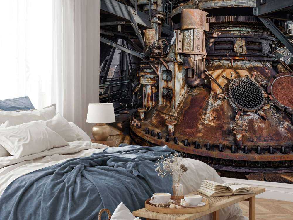 Roestige oude fabriek