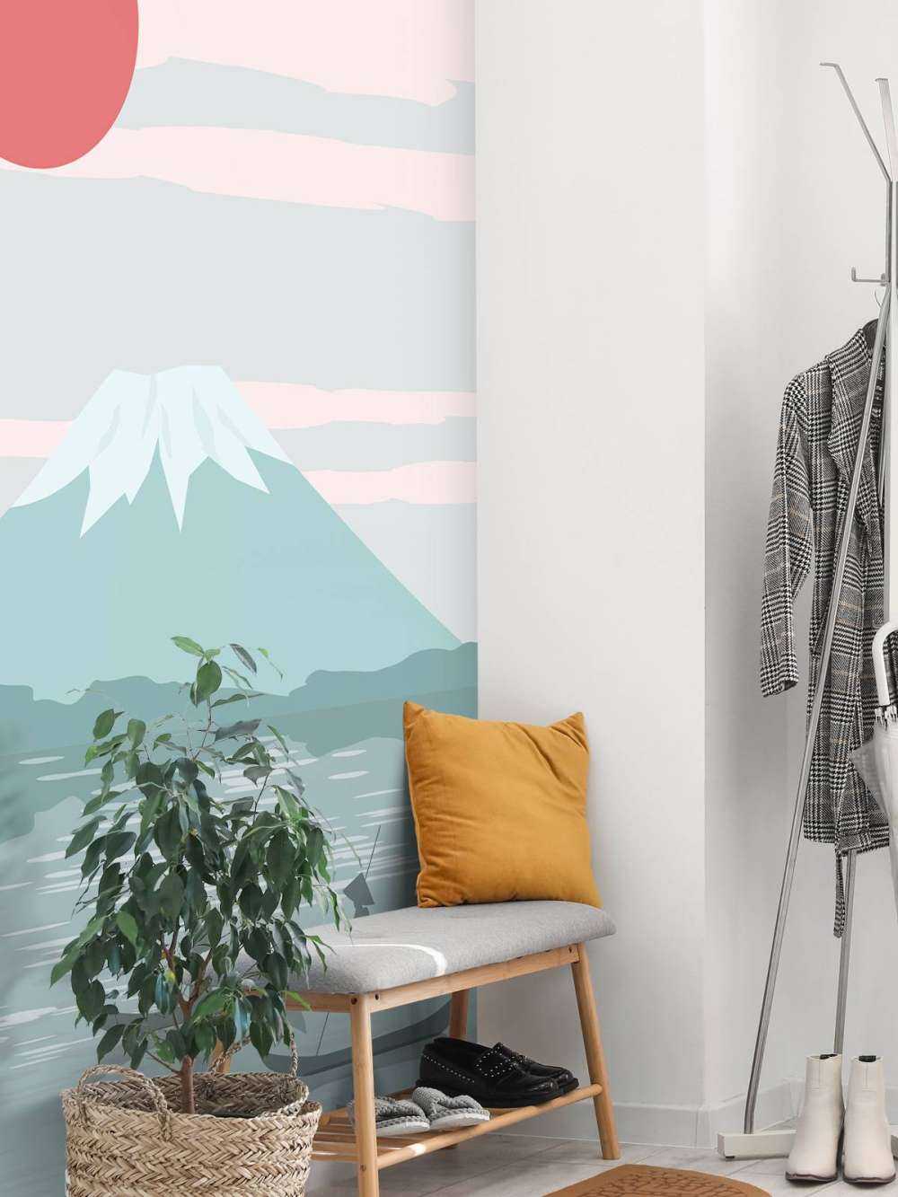 Illustratie van de Fuji berg