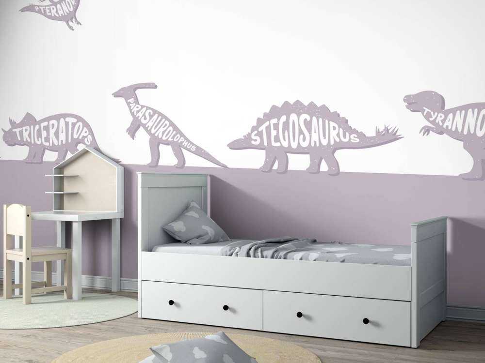 Dino's met tekst in roze