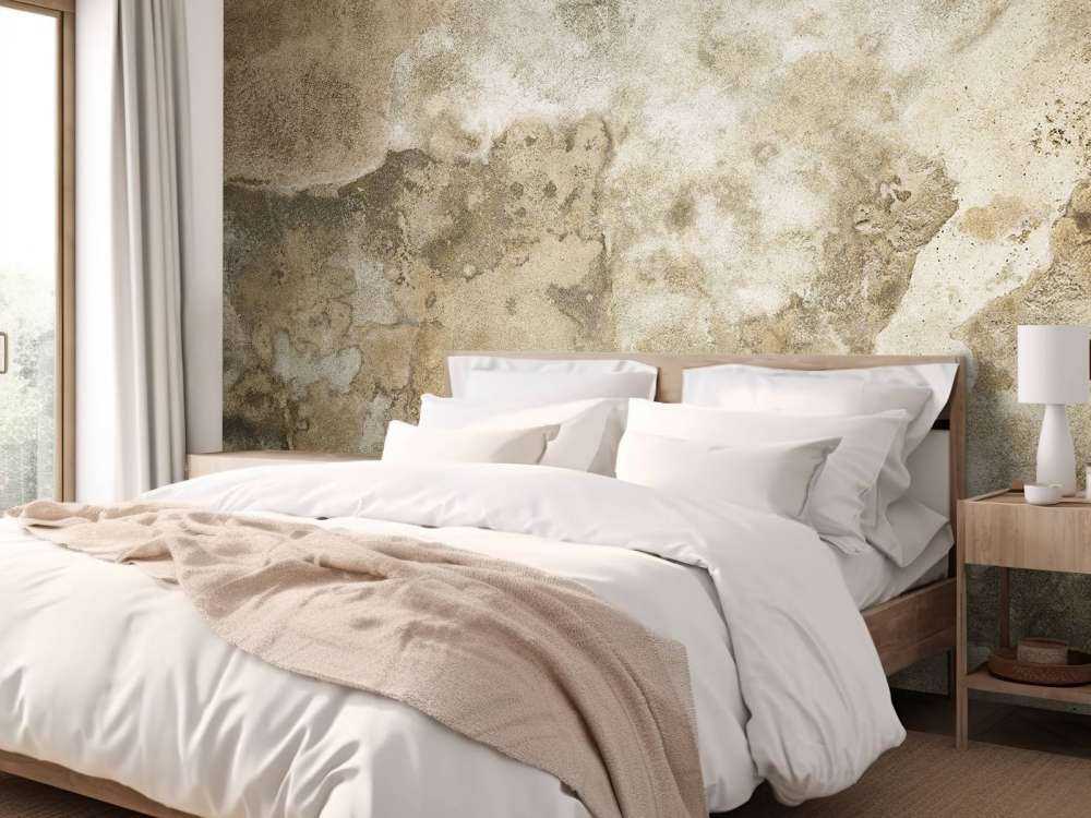 Gelaagde betonnen muur