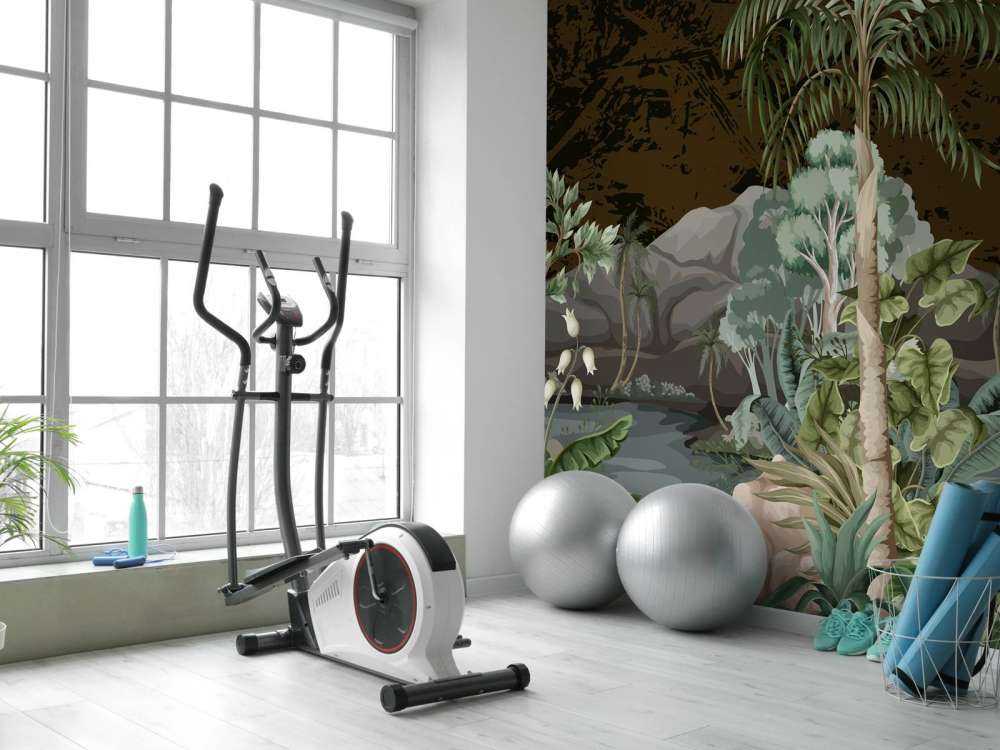 Jungle landschap met rivier