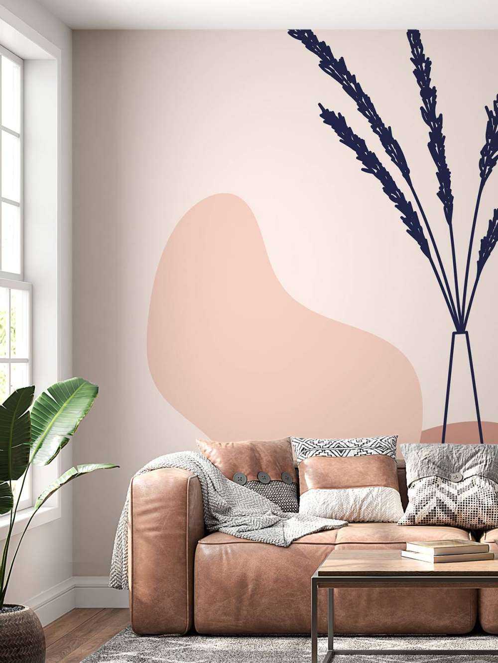 Plant met vaas en vormen