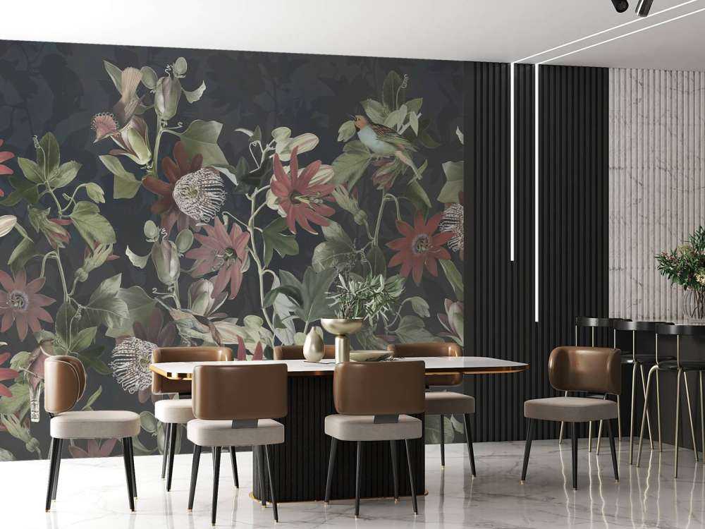 Seven Birds in Enchanted Foliage - Twilight Serenade