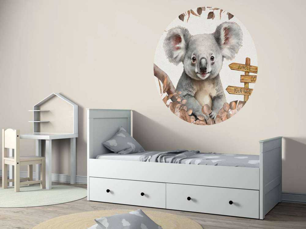 Baby koala in de jungle taupe