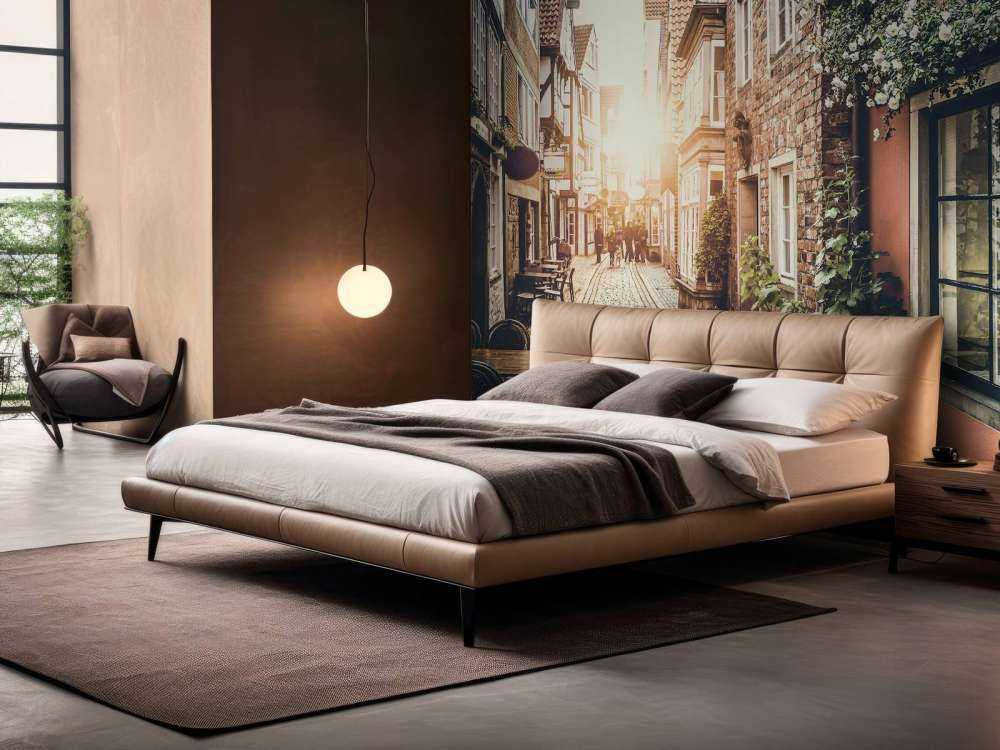 Zonsondergang in een oud straatje