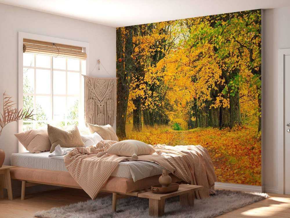 Herfst Bomen met Gele Bladeren