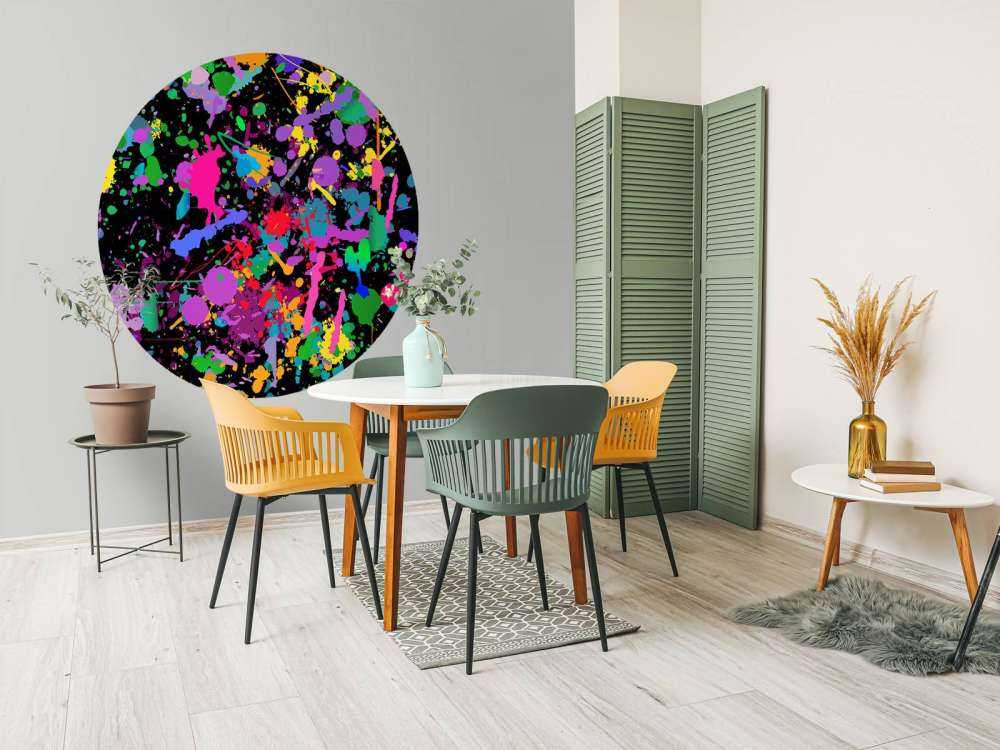 Gekleurde splash graffiti