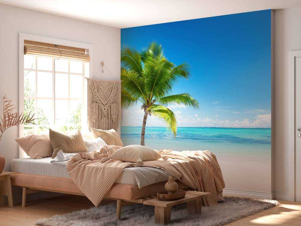 Rustgevende palmboom