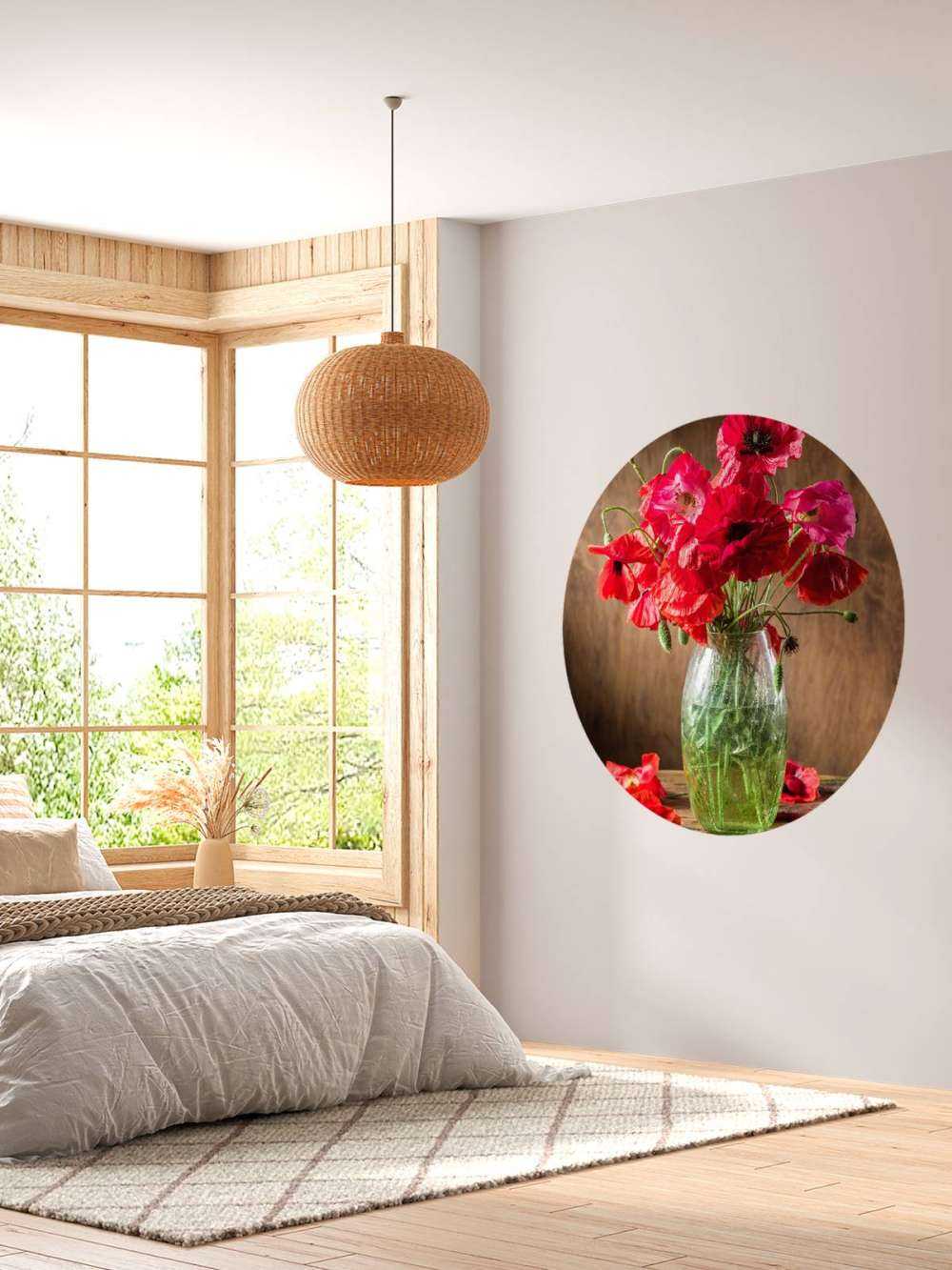 Klaprozen in een vaas