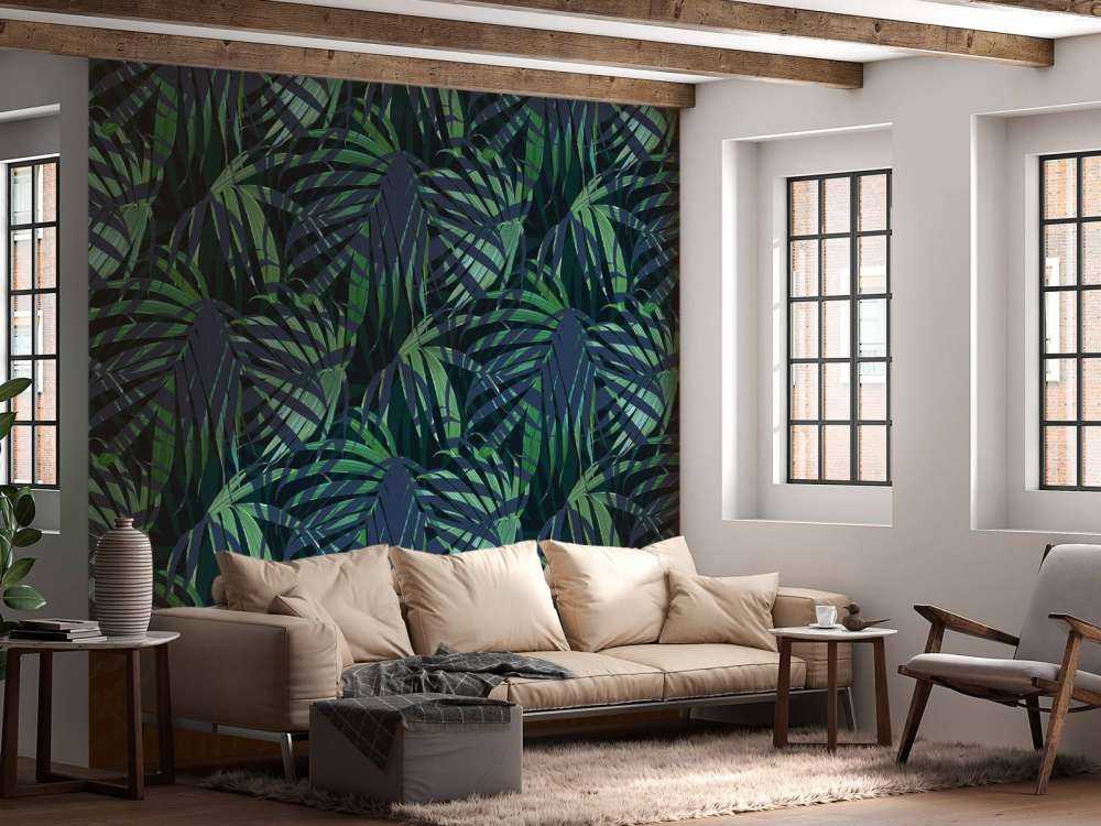 Groene palmbladeren