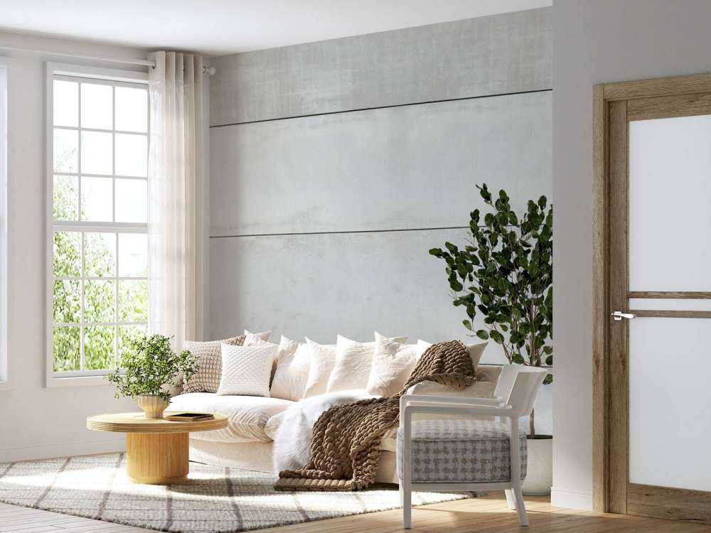Panorama betonnen muur