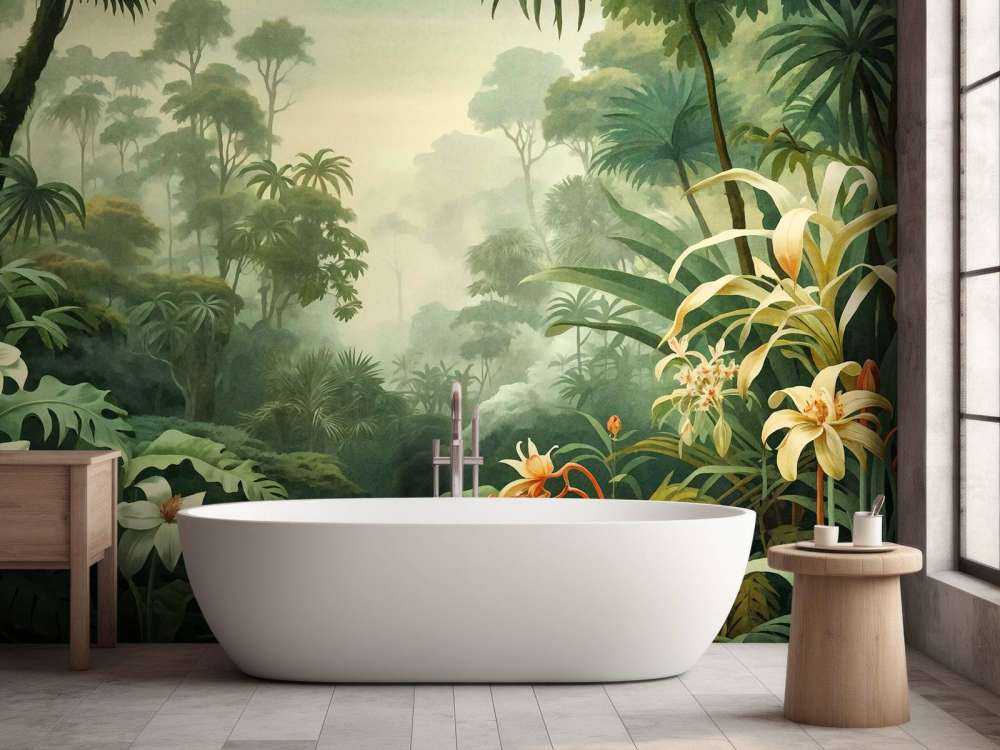 Tropical rainforest botanical escape
