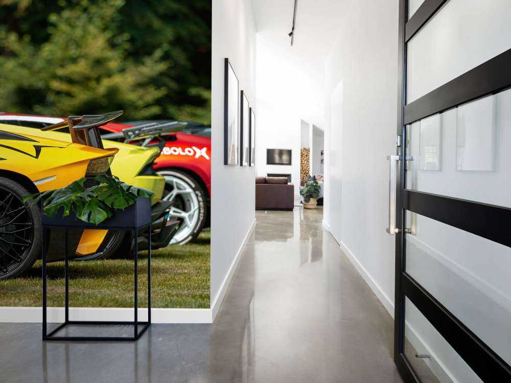 Supercars collectie in de natuur