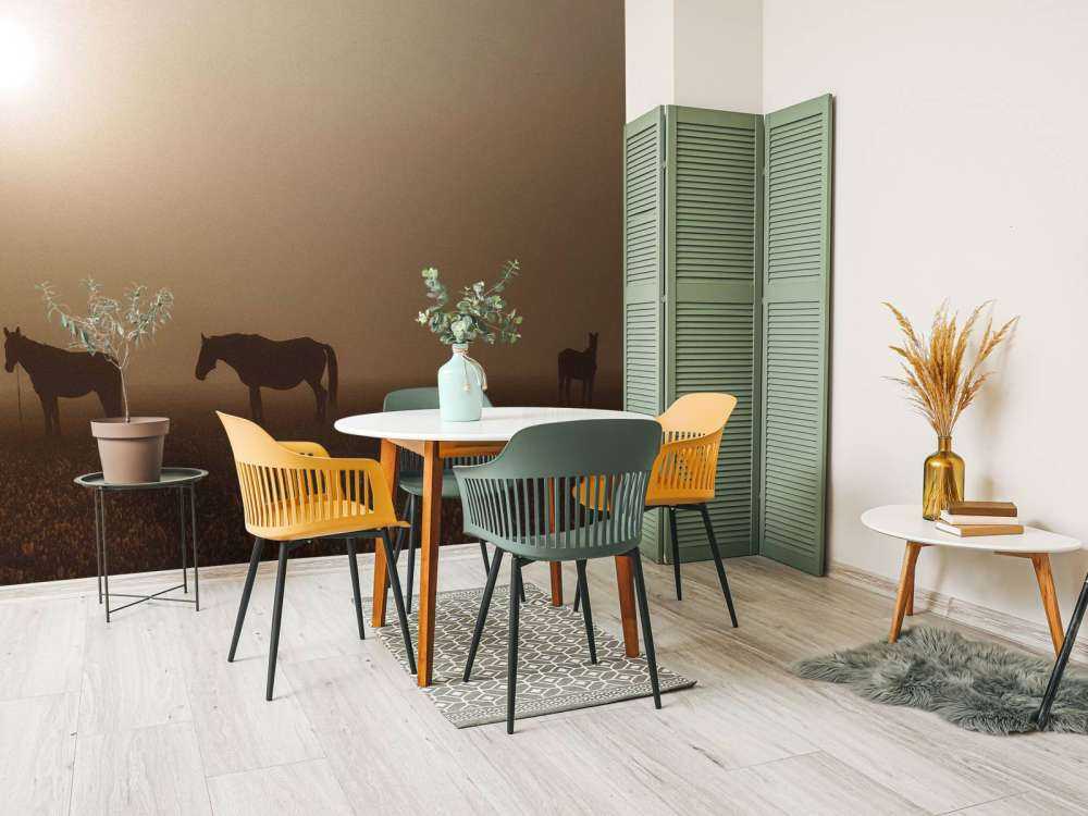 Paarden in de Nevelige Weide