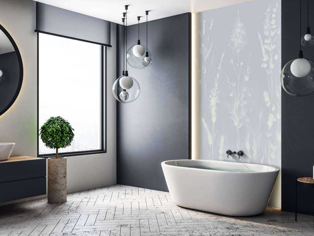 Lavender Glade Seamless Dusty Blue