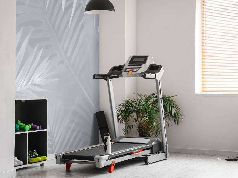 Foggy palm leaves Blue