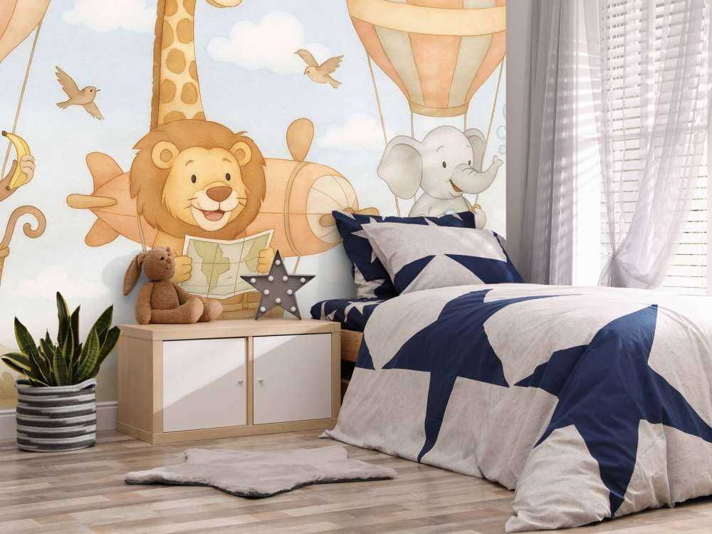 Luchtavontuur met vrolijke dieren