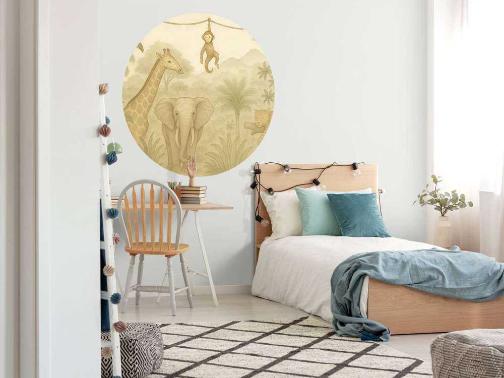 Junglevriendjes in sepia