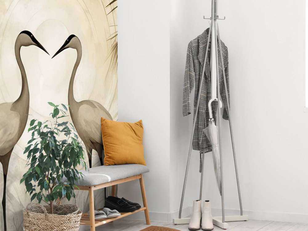 Cranes at Sunset Taupe