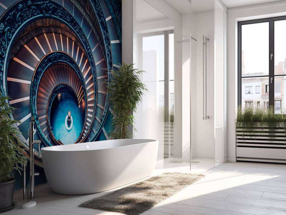 Spiraal van licht en koper