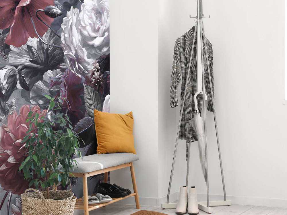 Big bouquet with poppies Red