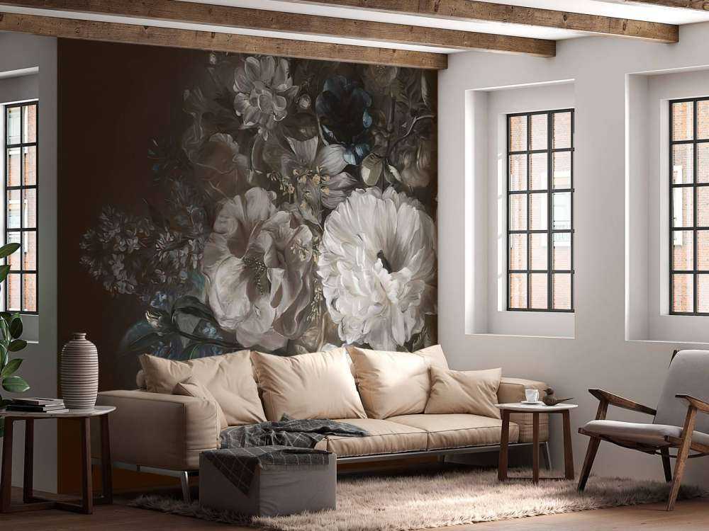 Bouquet with lilac White