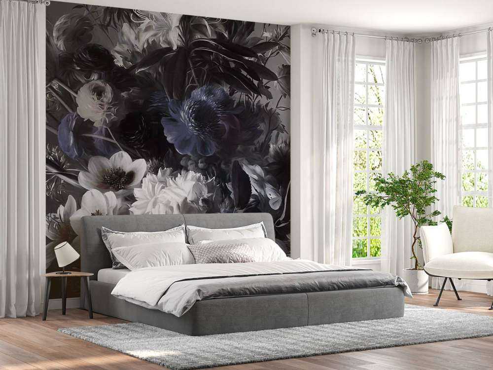 Big bouquet with anemones Blue