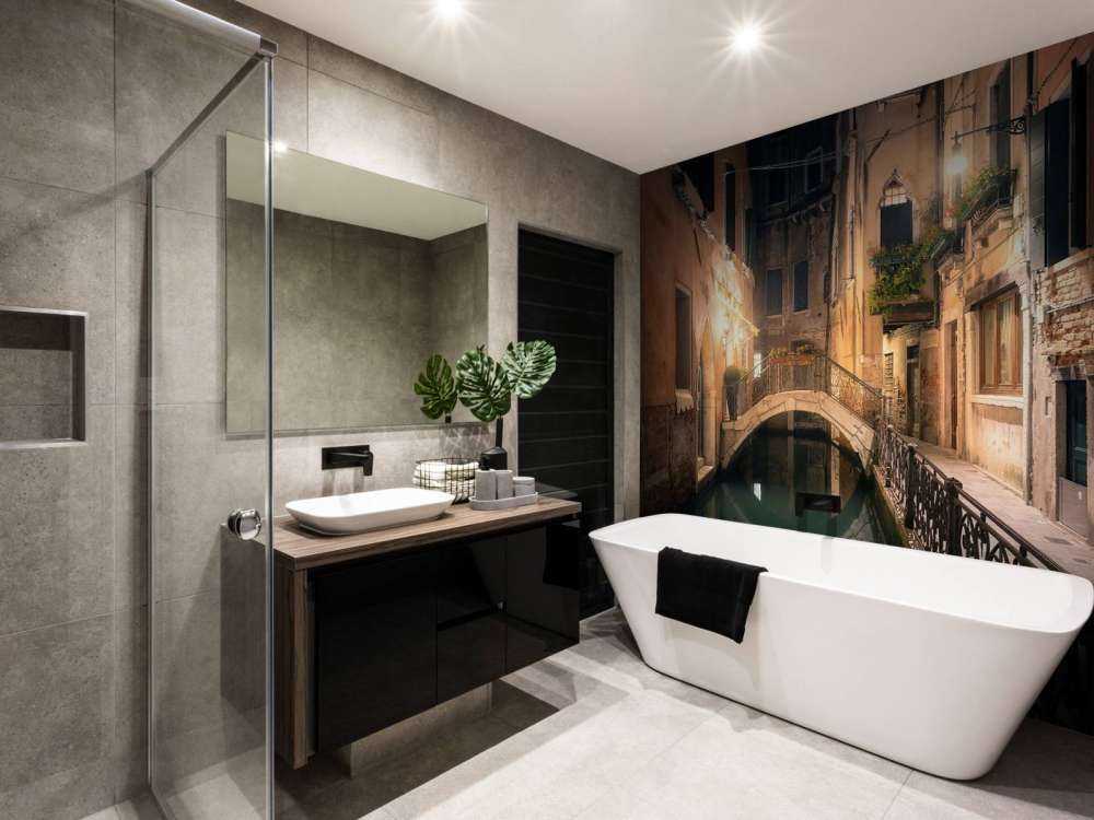 Verlichte Brug van Venetië