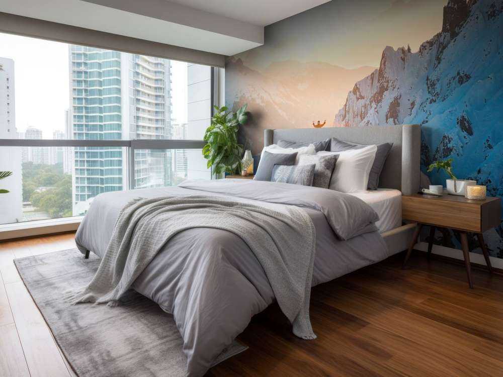 Zonsopkomst boven bergtoppen