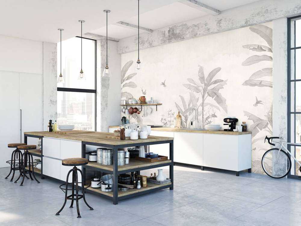 Tropische jungle met kolibries