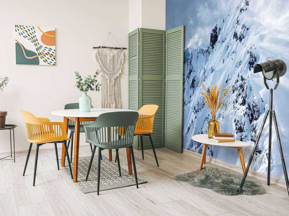 Verse sporen in stille sneeuwhelling