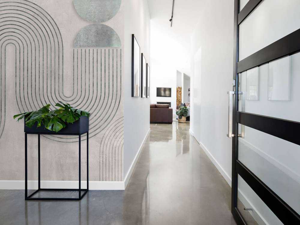 Dynamic Balance Modern Art Grey