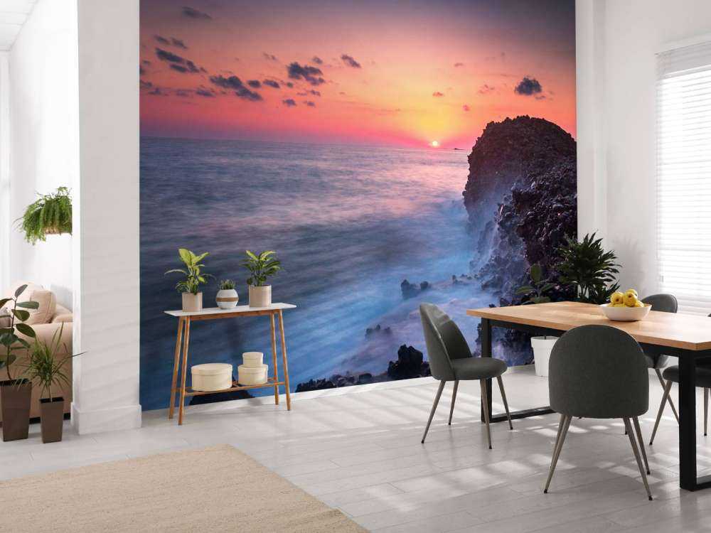 Lavakust in avondlicht