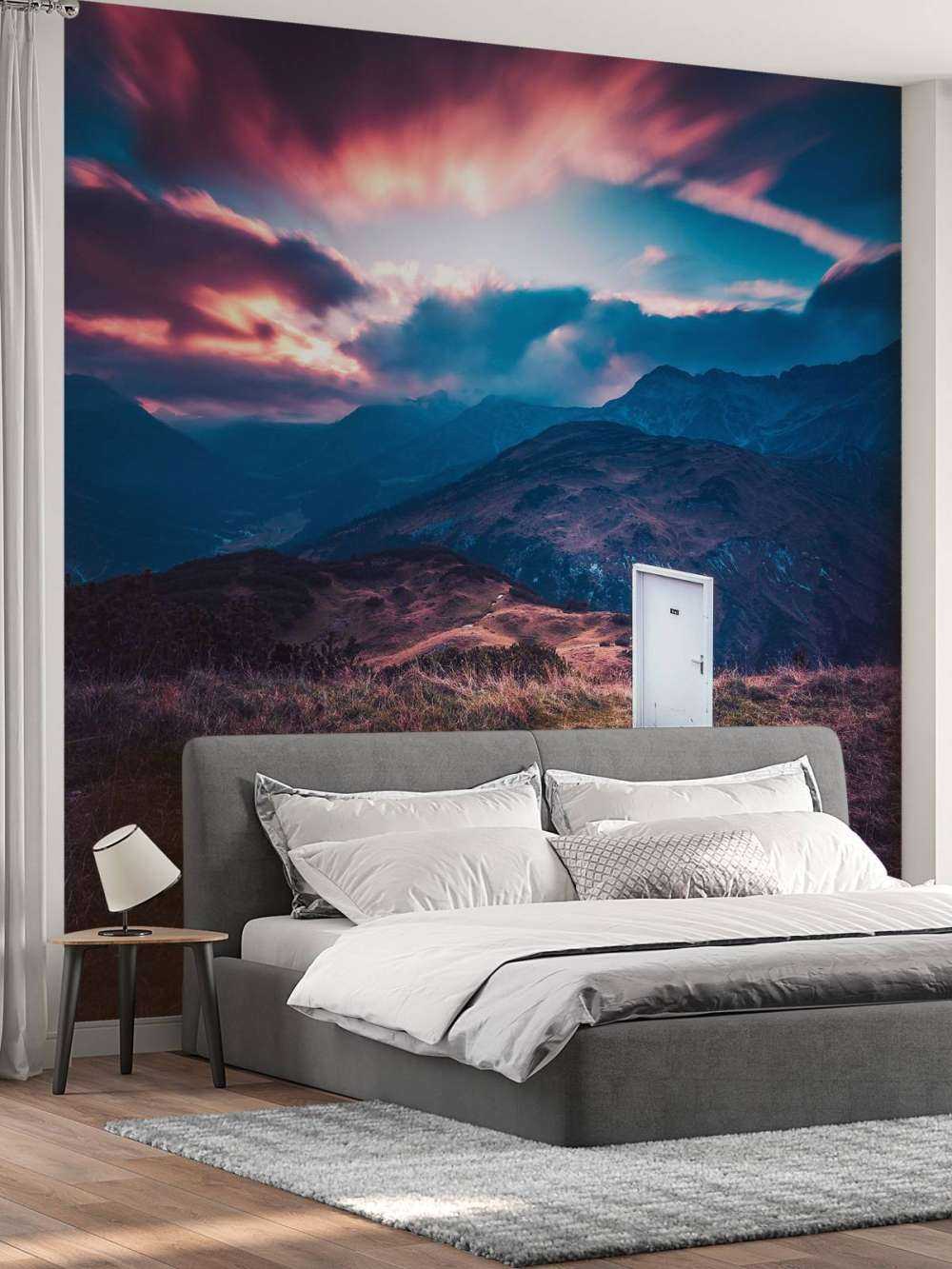 Witte Deur In Droomlandschap