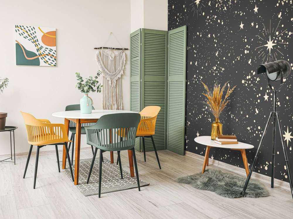 Gouden sterren in nachtlicht