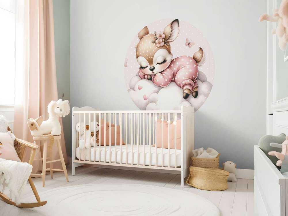 Slapend hertje op een wolk