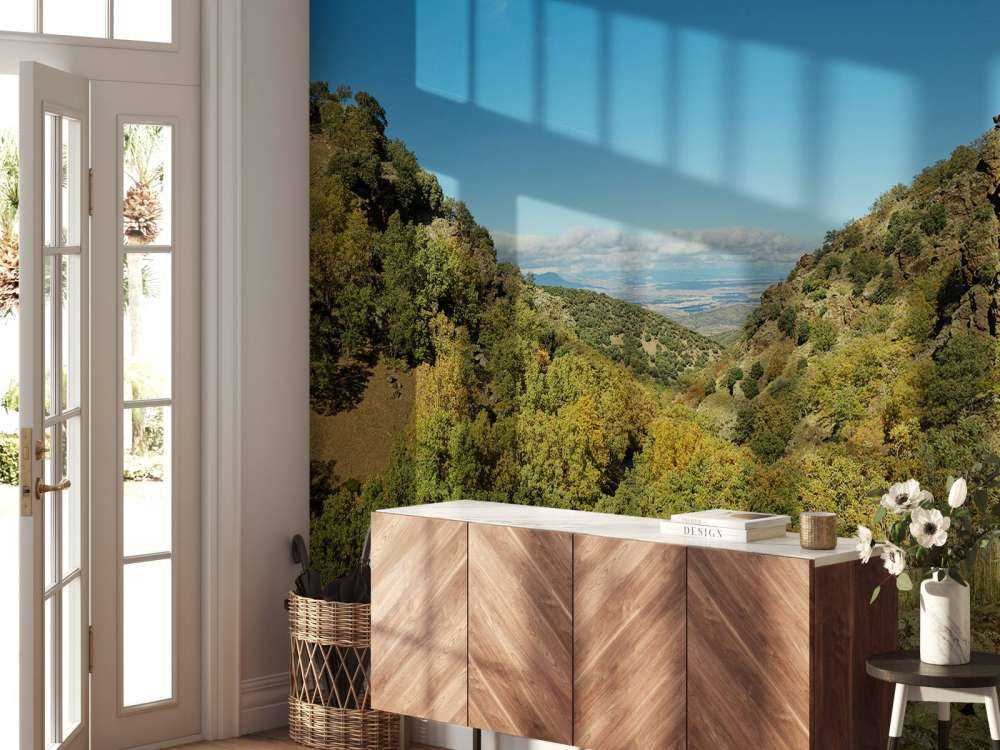 Kijkje door het berglandschap