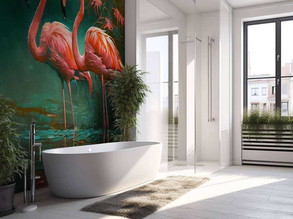 Flamingo Fluisterend Water