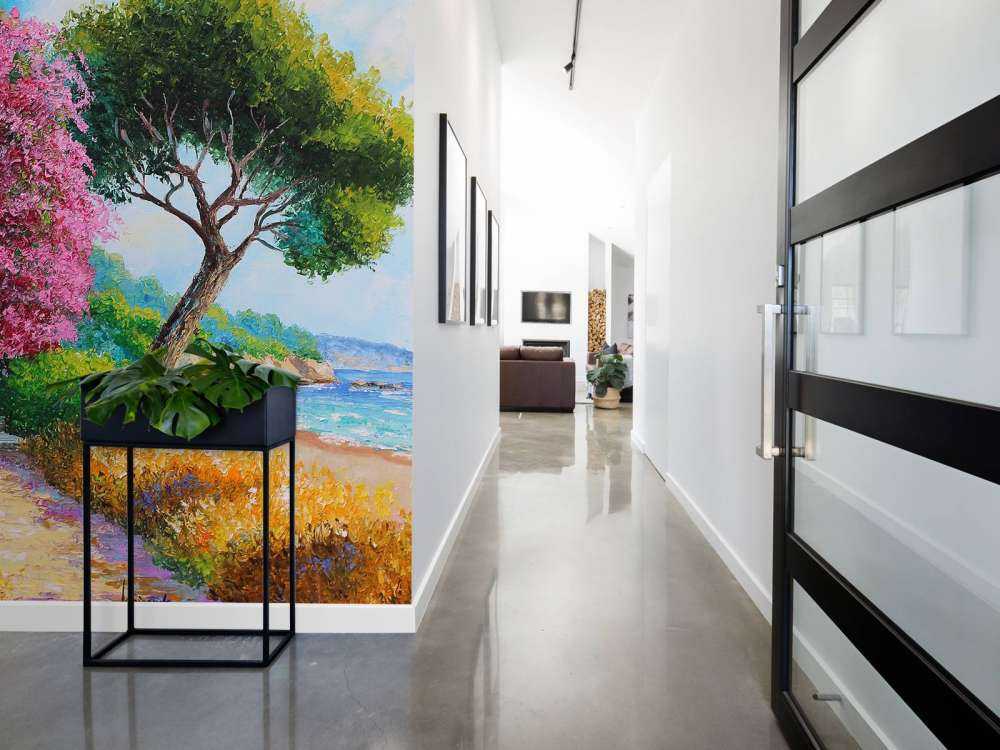 A stone's throw from the beach