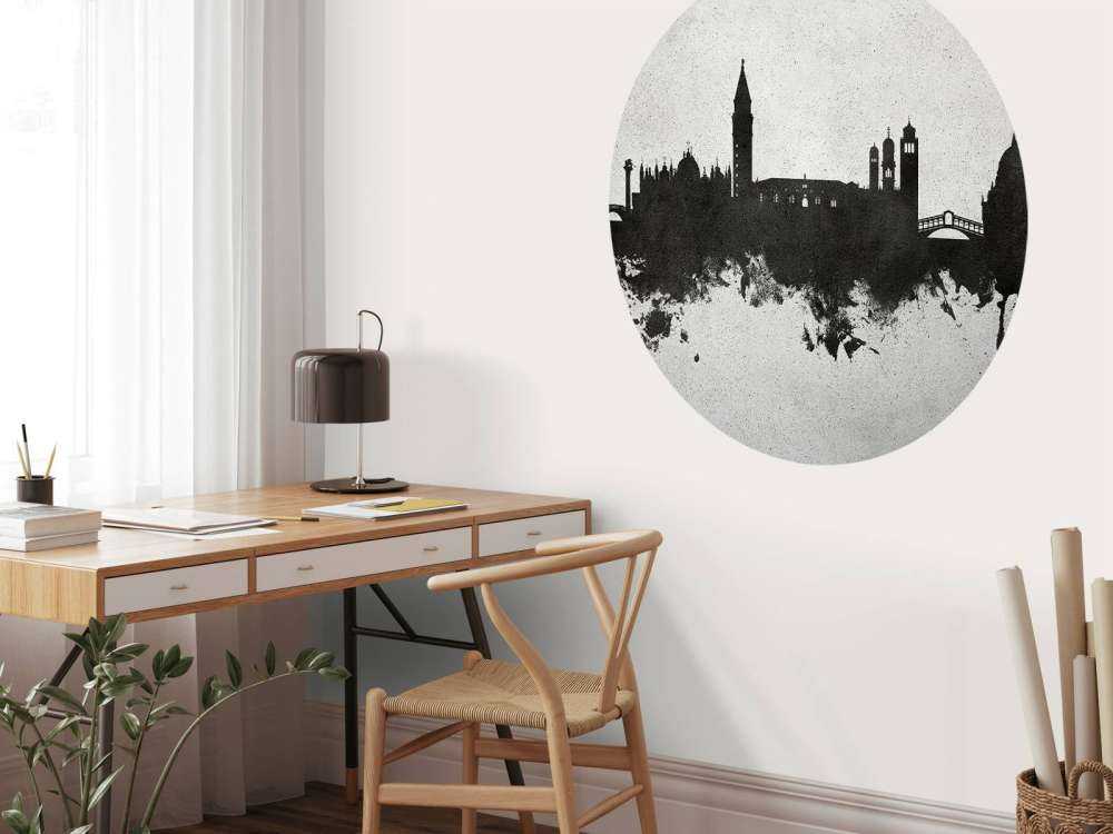 Waterverf skyline, Venetië