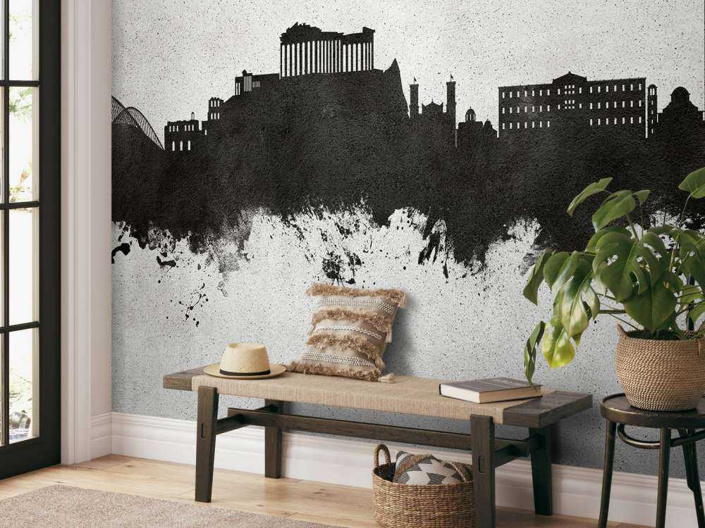 Waterverf skyline, Athene