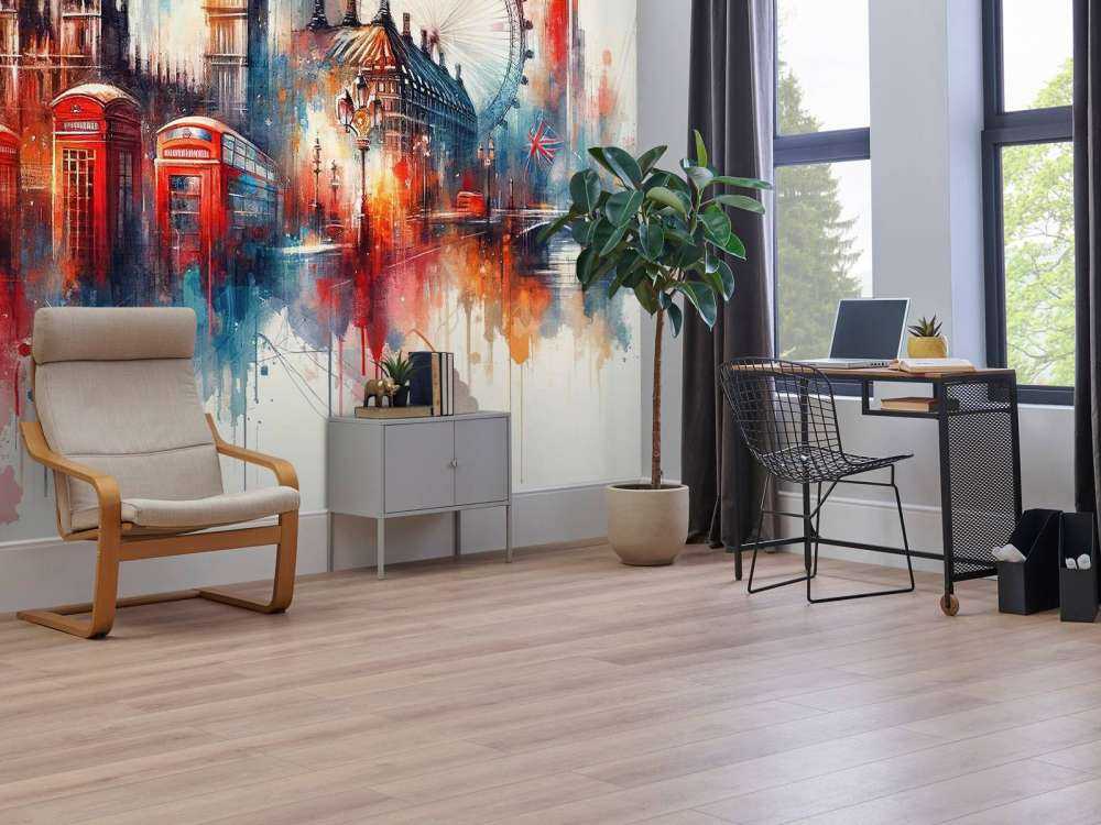 Watercolor London Skyline