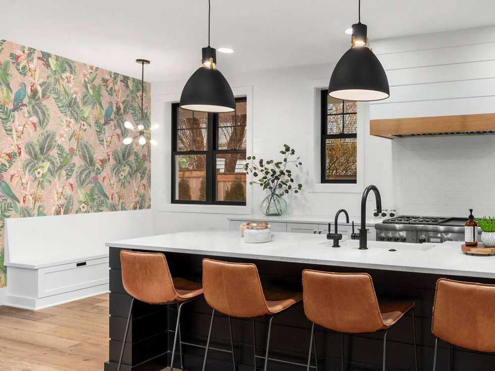 Tropische Jungle vogels & papegaaien - terracotta