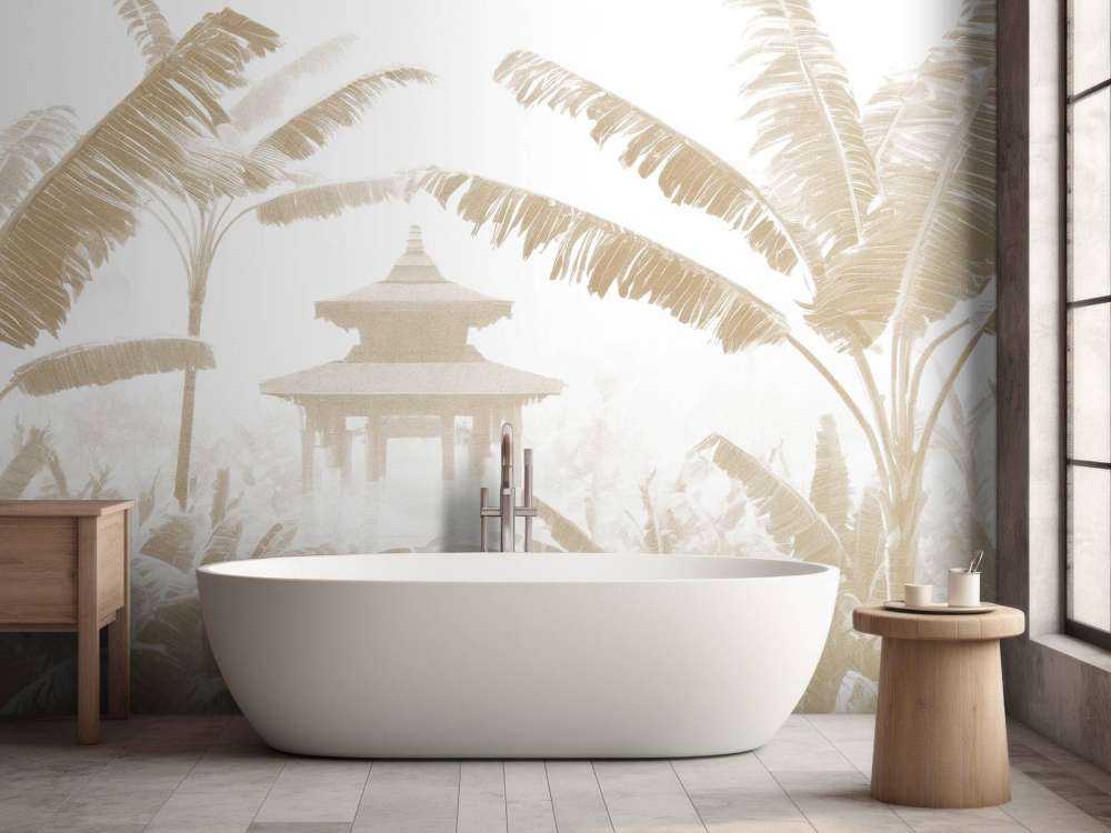 Mistige Tempeltuin, taupe