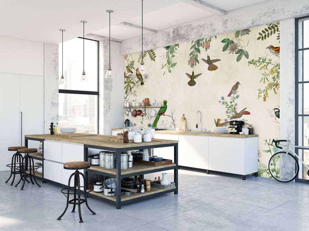 Fields of Colorful Birds